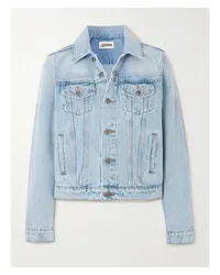 Jean Paul Gaultier Jeansjacke aus Acid-washed-denim Blau