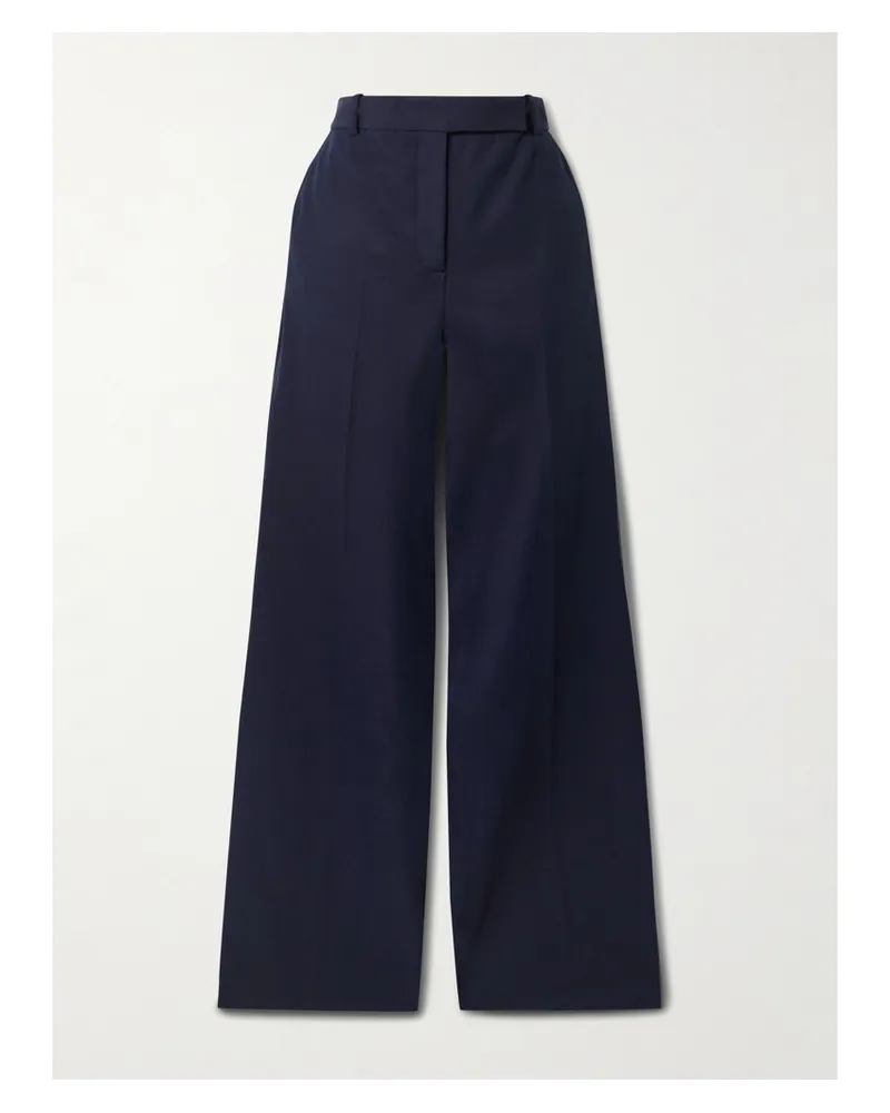 Joseph Yukio Stretch-gabardine Wide-leg Pants - Blue Blue