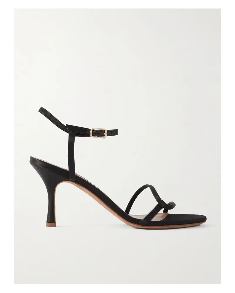 Emme Parsons Loop Sandalen Aus Satin - Schwarz Schwarz