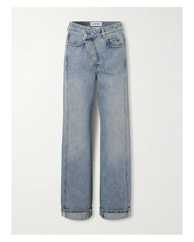 Loewe Asymmetrische Halbhohe Jeans Mit Geradem Bein - Blau Blau