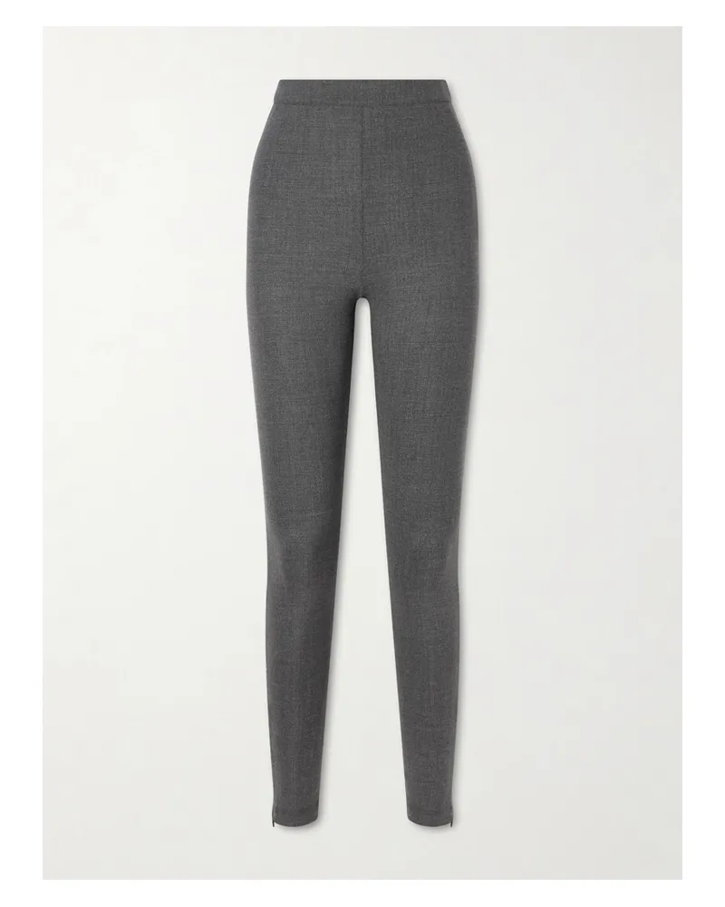 Jil Sander Wool-blend Leggings - Gray Gray