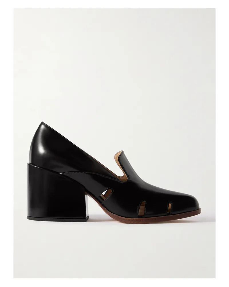 Gabriela Hearst Eliza Pumps Aus Leder Mit Cut-outs - Schwarz Schwarz