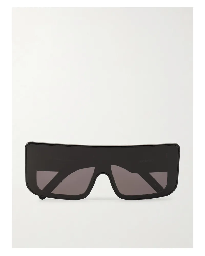 Rick Owens Documenta Sonnenbrille Mit Eckigem Rahmen - Schwarz Schwarz