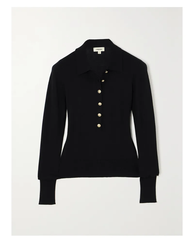 L'Agence Sterling Pullover Aus Einer Baumwollmischung - Schwarz Schwarz