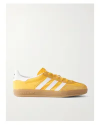 adidas Gazelle Indoor Sneakers aus Veloursleder und Shell Gelb