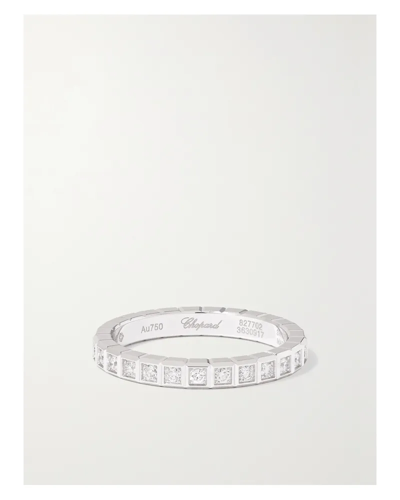 Chopard Ice Cube 18-karat White Gold Diamond Ring - Silver Silver
