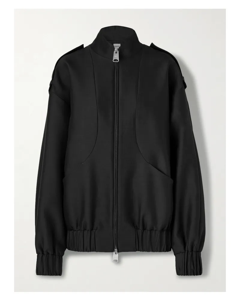 KHAITE Sigi Wool And Silk-blend Faille Jacket - Black Black