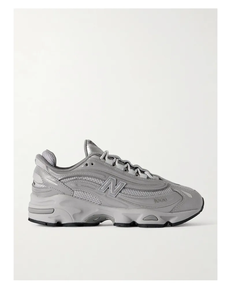 New Balance 1000 Sl Sneakers Aus Veloursleder, Leder Und Mesh - Silber Silber