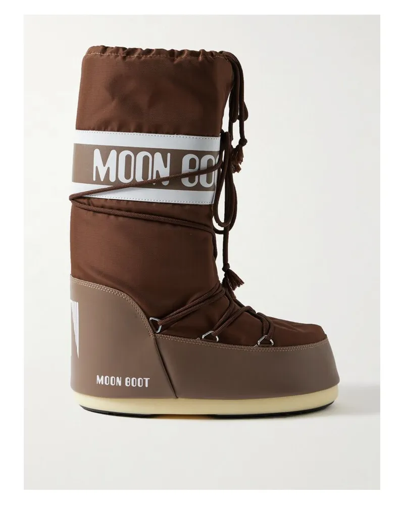 Moon Boot Icon Schneestiefel Aus Shell - Braun Braun