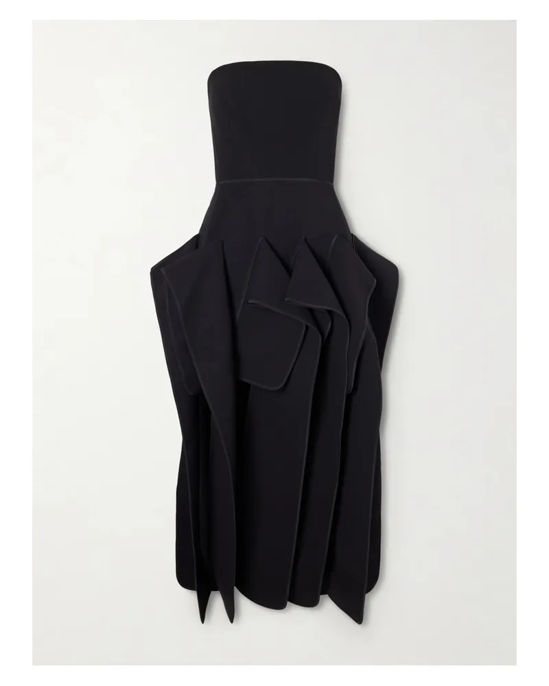 Maticevski Breakout Strapless Crepe Midi Dress - Black Black