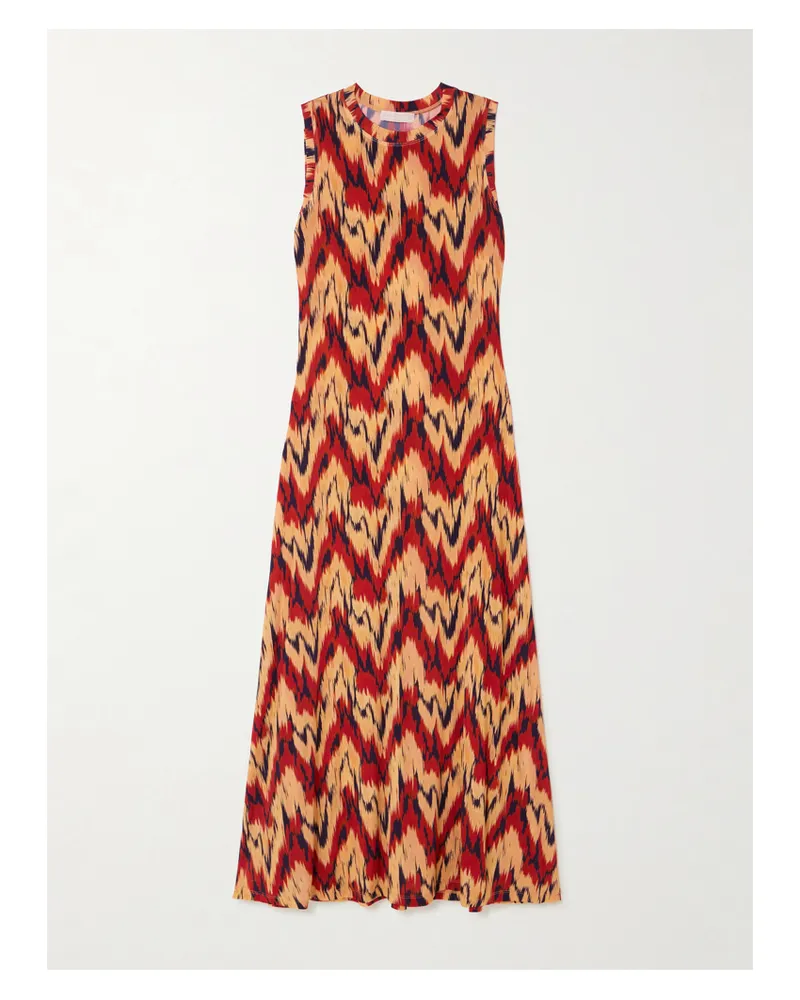 Ulla Johnson Orla Midikleid Aus Bedrucktem Stretch-jersey - Mehrfarbig Mehrfarbig