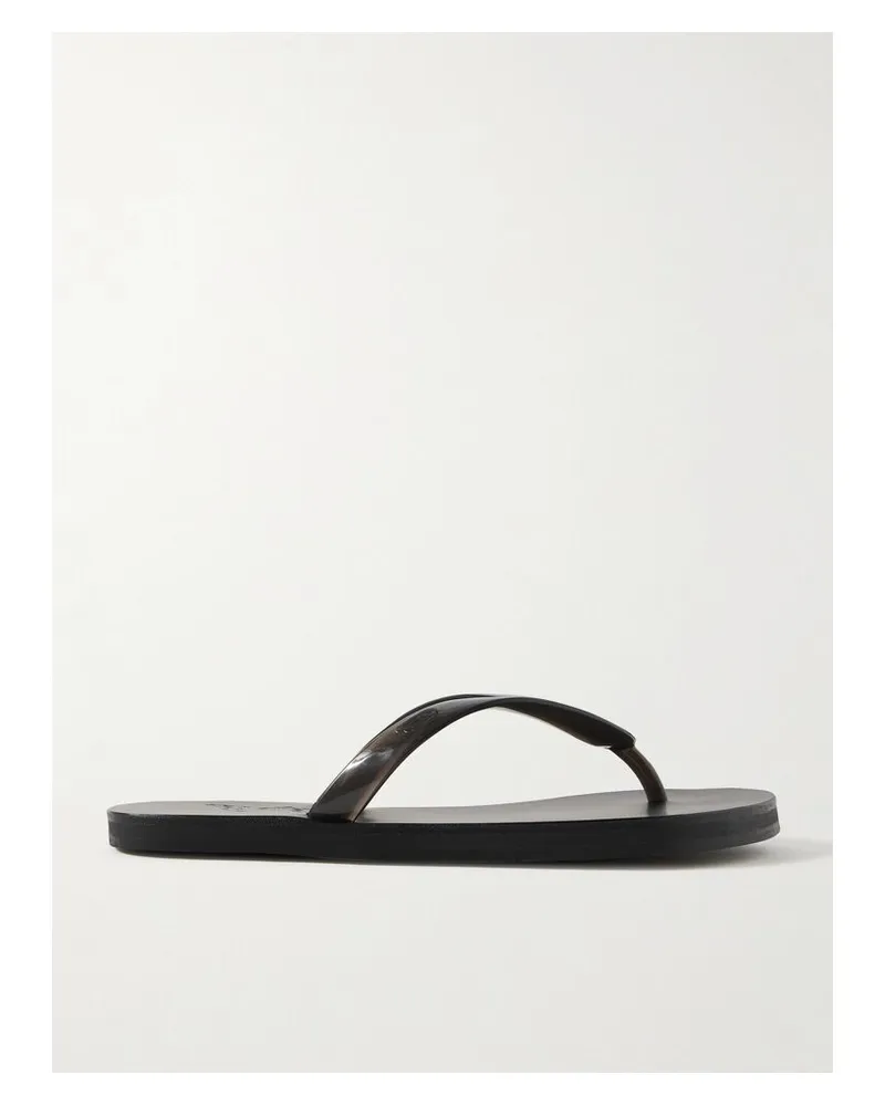 Ancient Greek Sandals Saionara Jelly Zehensandalen Aus Pvc - Schwarz Schwarz