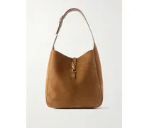 Le 5 À 7 Supple Large Suede Shoulder Bag - Orange