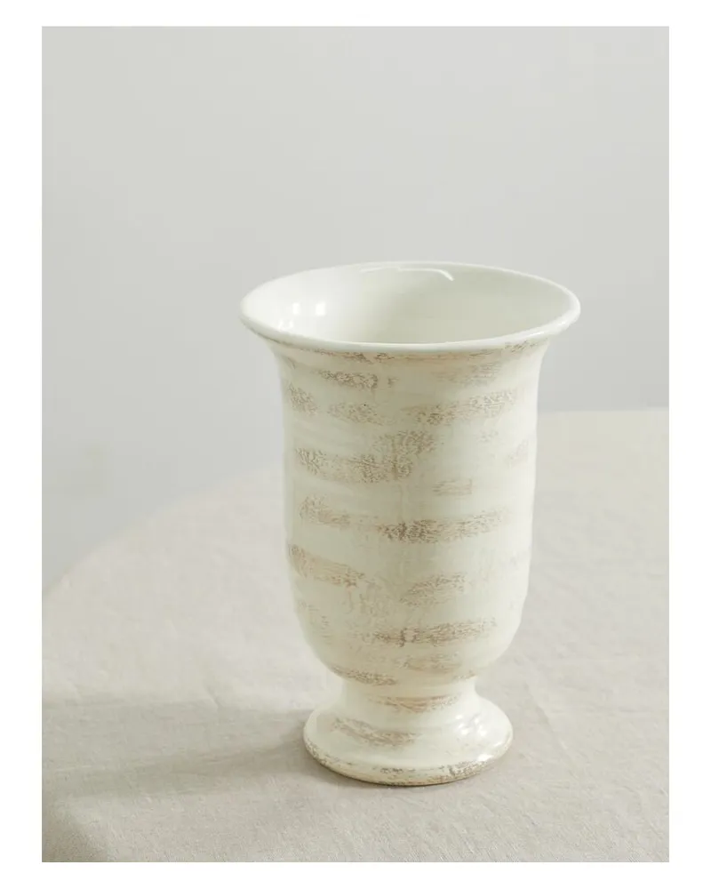 Brunello Cucinelli Vase Aus Keramik - Wollweiß Wollweiß
