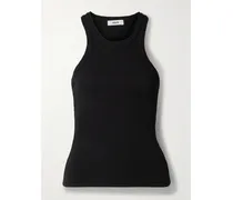 Rayne Tanktop Aus Geripptem Stretch-jersey Aus Einer Biobaumwoll-lyocell-mischung - Schwarz