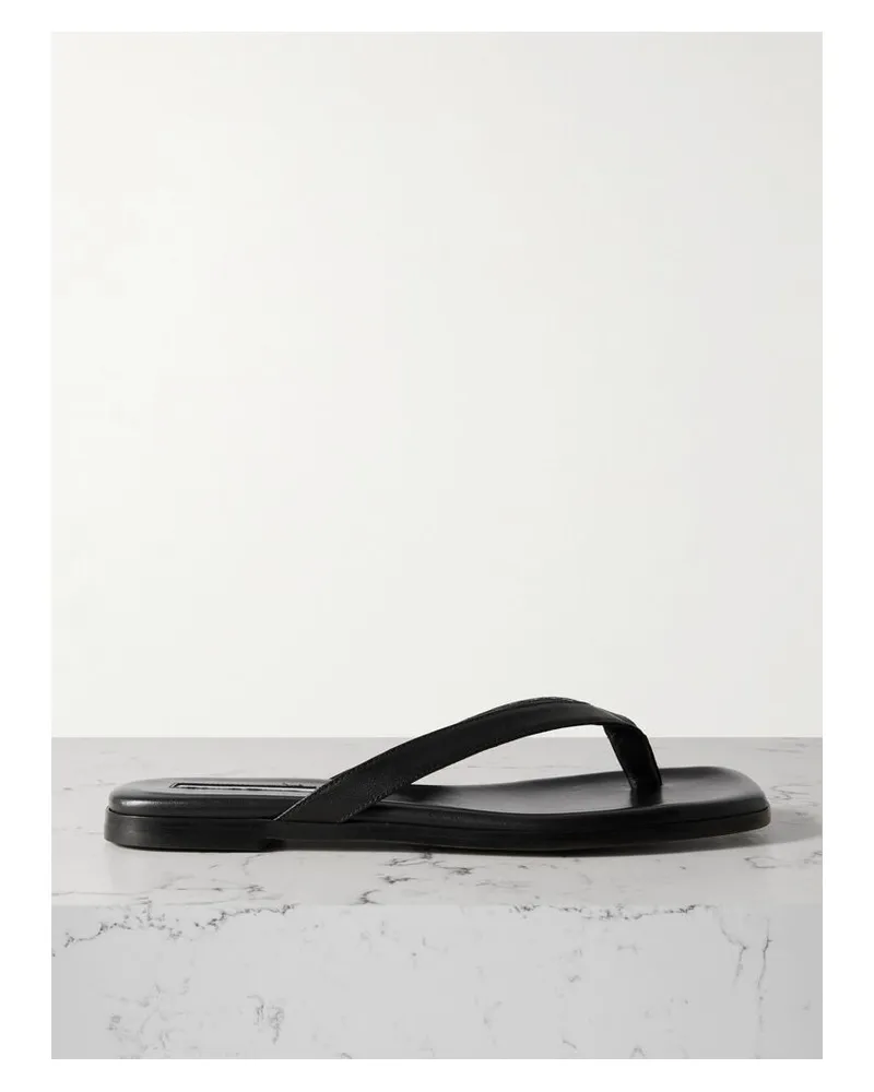 Emme Parsons Meta Zehensandalen Aus Leder - Schwarz Schwarz