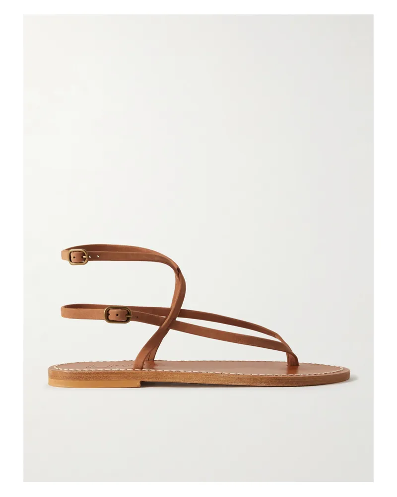 K.Jacques  Abako Leather Sandals - Brown Brown