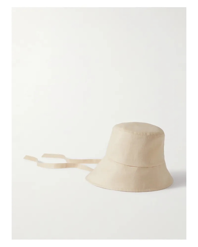 Eugenia Kim Ally Asymmetrischer Fischerhut Aus Leinen - Neutral Neutral
