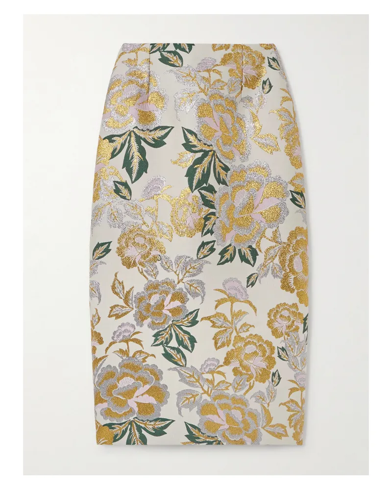 Carolina Herrera New York Midirock Aus Brokat - Mehrfarbig Mehrfarbig