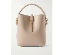 Le 37 Mini Leather Bucket Bag - Neutrals