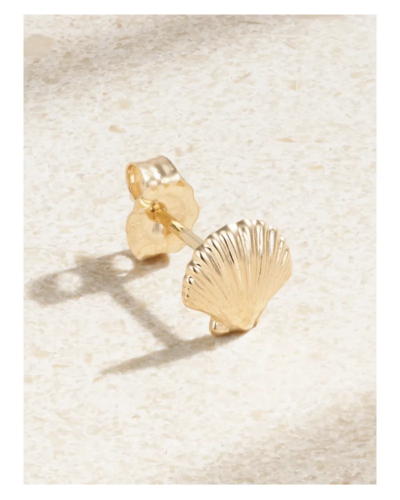 Alison Lou Seashell Ohrring aus 14 Karat Gold
