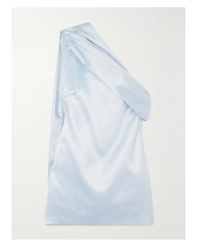 16ARLINGTON Blake Asymmetrisches Minikleid Aus Satin - Blau Blau