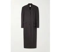 Brooke Oversized-mantel Aus Wolle Mit Streifen - Braun