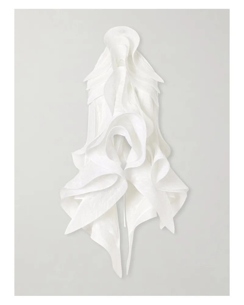 Maticevski Etoile Wave Organza Top - White White