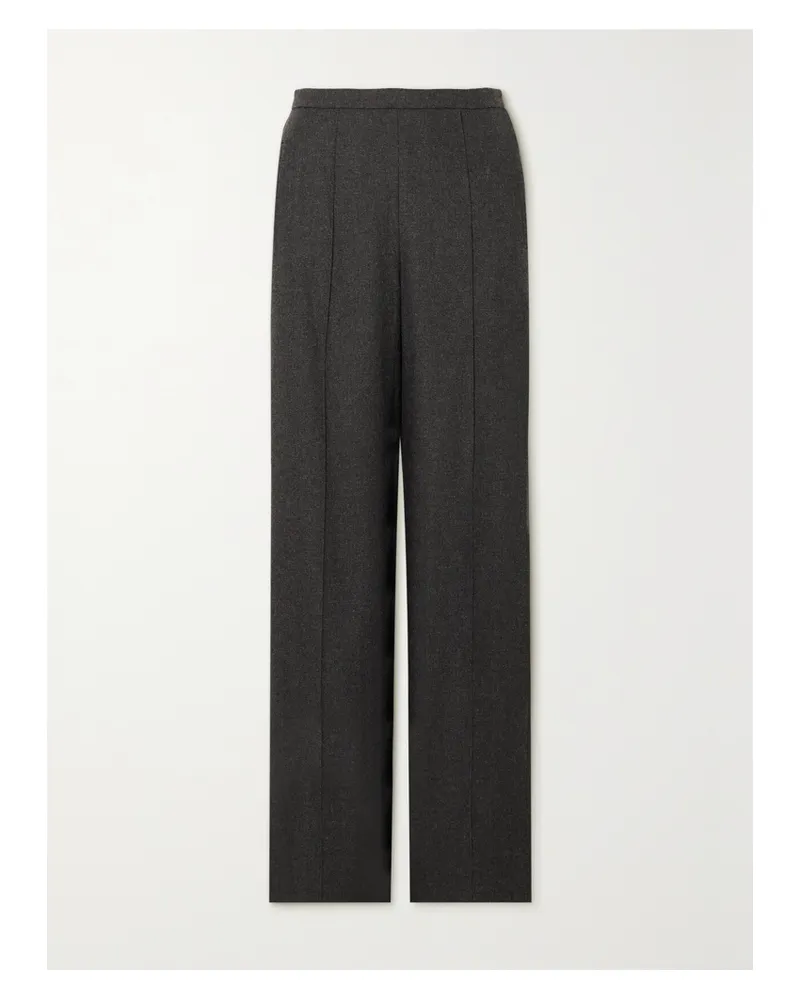 Vince Hose Mit Geradem Bein Aus Gebürstetem Strick - Grau Grau
