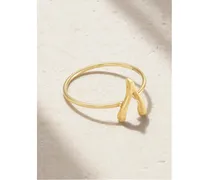 Mini Wishbone Ring aus 18 Karat