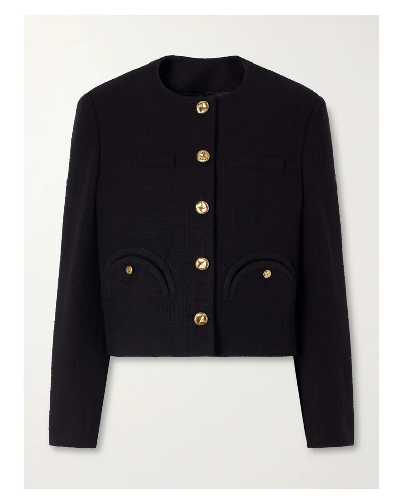 Blazé Milano Missy Shamo Cotton-blend Tweed Jacket - Black Black