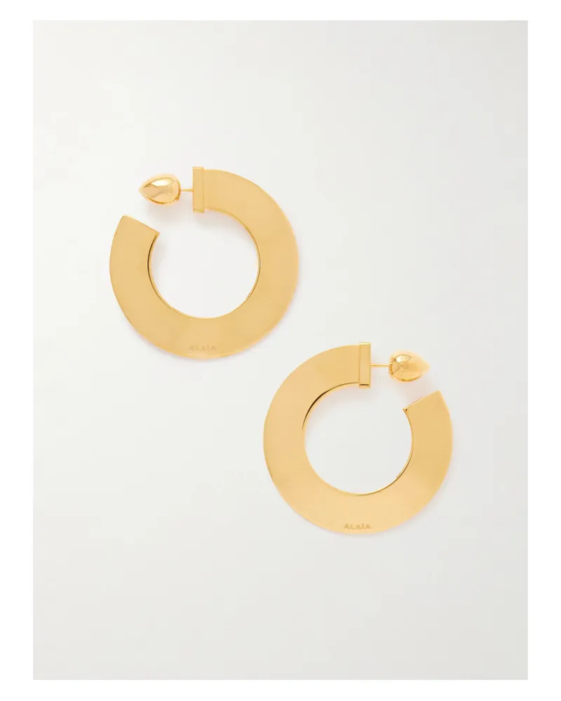 Alaïa Goldfarbene Creolen Gold