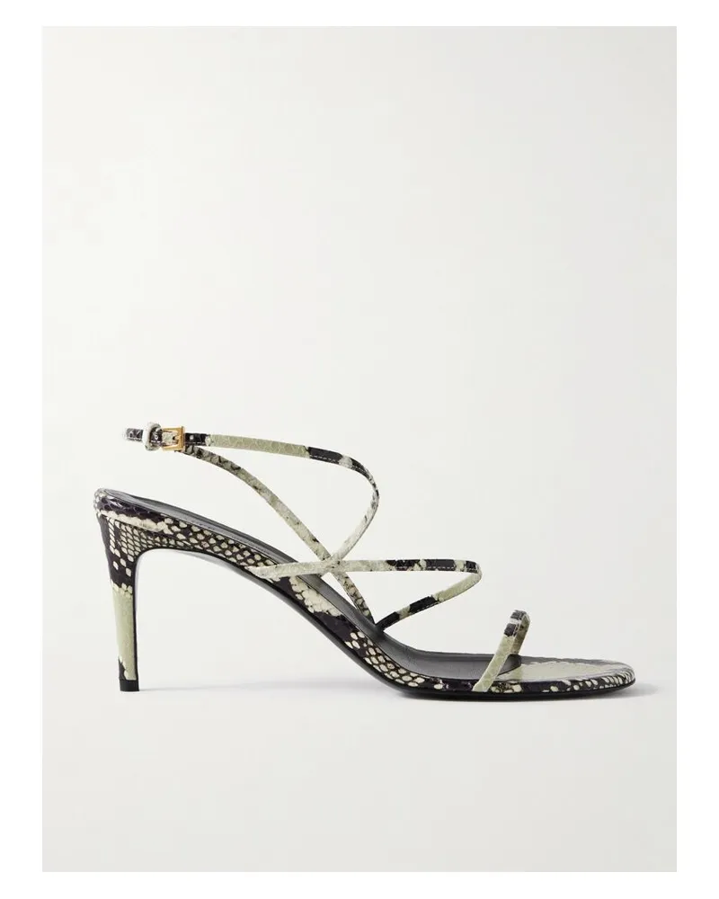 KHAITE Loop Sandalen Aus Leder Mit Schlangeneffekt - Animal-Print Animal-print