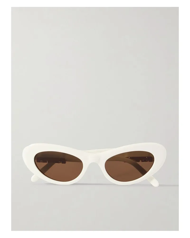 Loewe Cocktail Sonnenbrille Mit Cat-eye-rahmen Aus Azetat - Weiß Weiß
