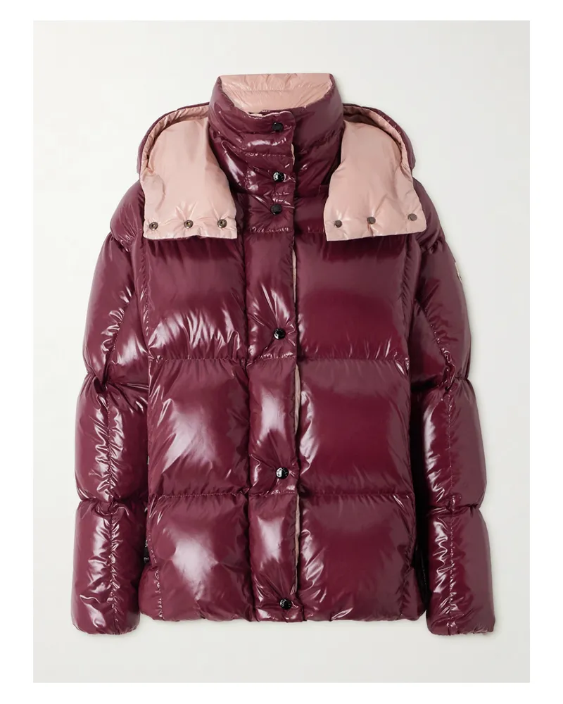 Moncler Parana Daunenjacke Aus Gestepptem Shell Mit Kapuze - Lila Lila