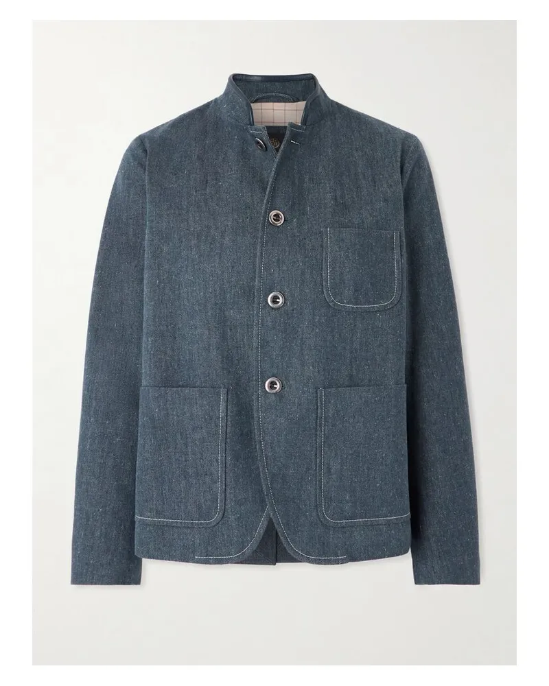 Loro Piana Mini Spagna Jeansjacke - Blau Blau