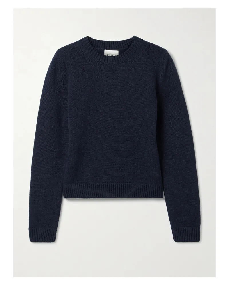 KHAITE Leta Cashmere Sweater - Blue Blue
