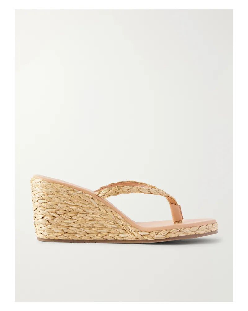 Ancient Greek Sandals Etheria Woven Raffia Wedge - Neutrals Neutrals