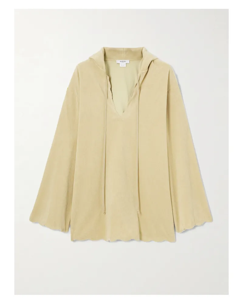 Marysia Baughman Tunika Aus Frottee Aus Einer Baumwollmischung Mit Kapuze - Neutral Neutral