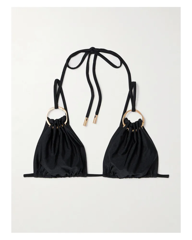 Cult Gaia Golda Bikini-oberteil Mit Verzierungen - Schwarz Schwarz