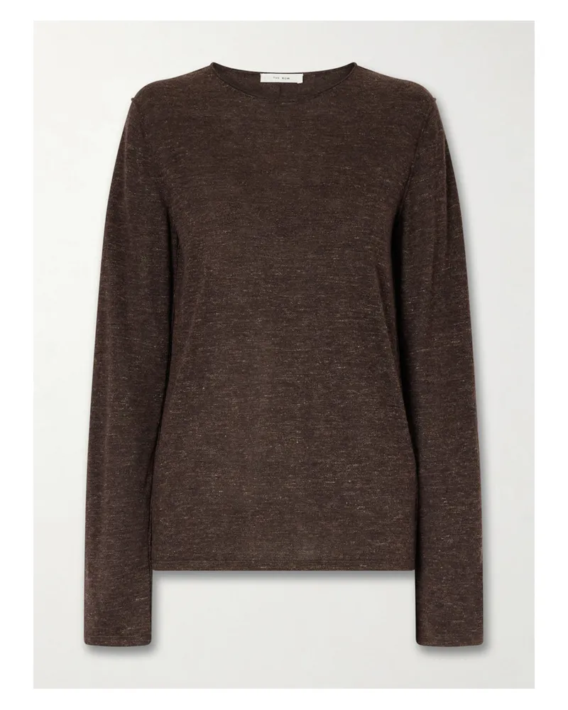 The Row Nile Pullover Aus Einer Mischung Aus Kaschmir, Seide Und Leinen - Braun Braun