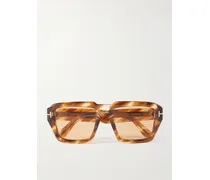 Icon Sonnenbrille Mit Eckigem Rahmen Aus Azetat In Hornoptik