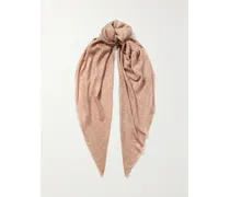 Tuch Aus Bedrucktem Twill Aus Einer Modal-kaschmirmischung - Neutral
