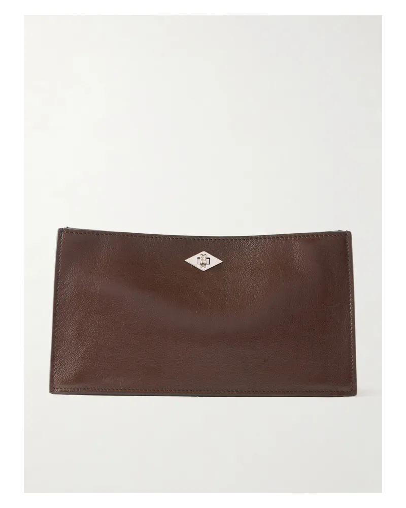 Métier Ease 28 Leather Clutch - Brown Brown