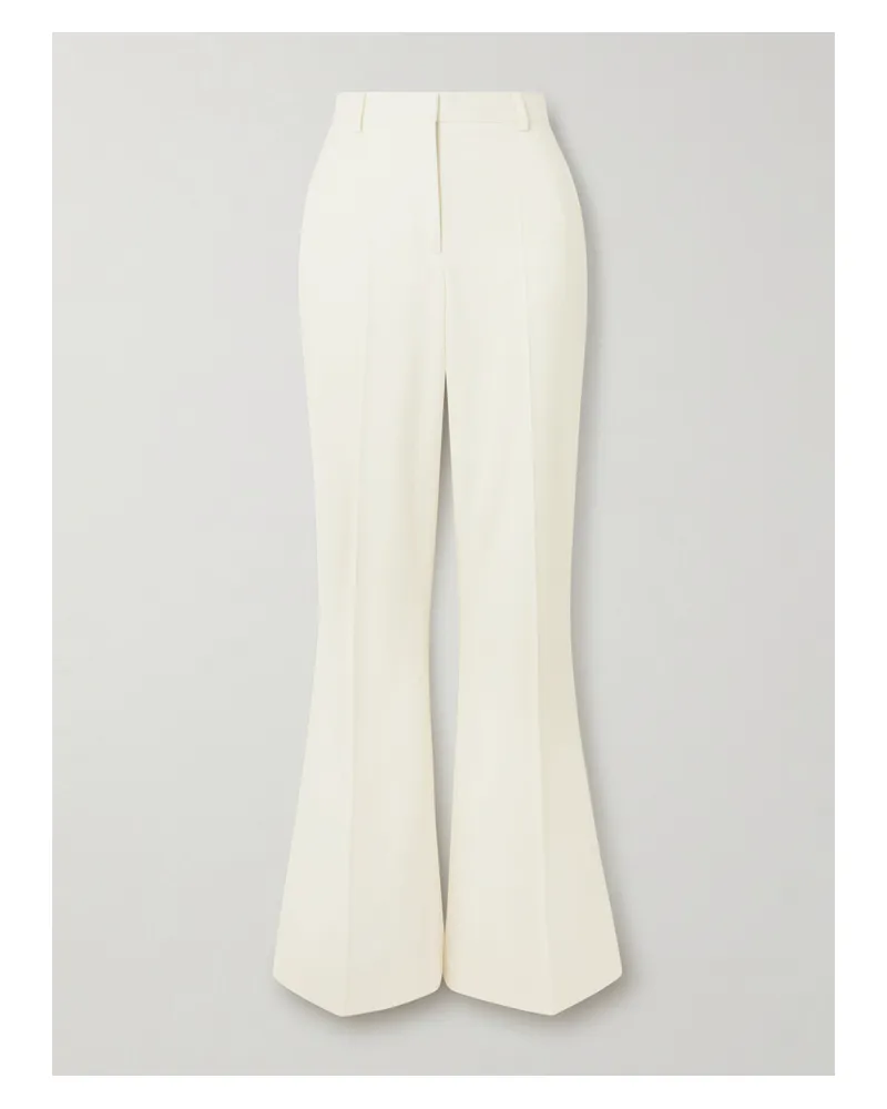 Stella McCartney Wool-twill Flared Pants - Cream Cream