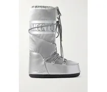 Icon Glance Schneestiefel Aus Shell Und Pvc In Metallic-optik - Silber