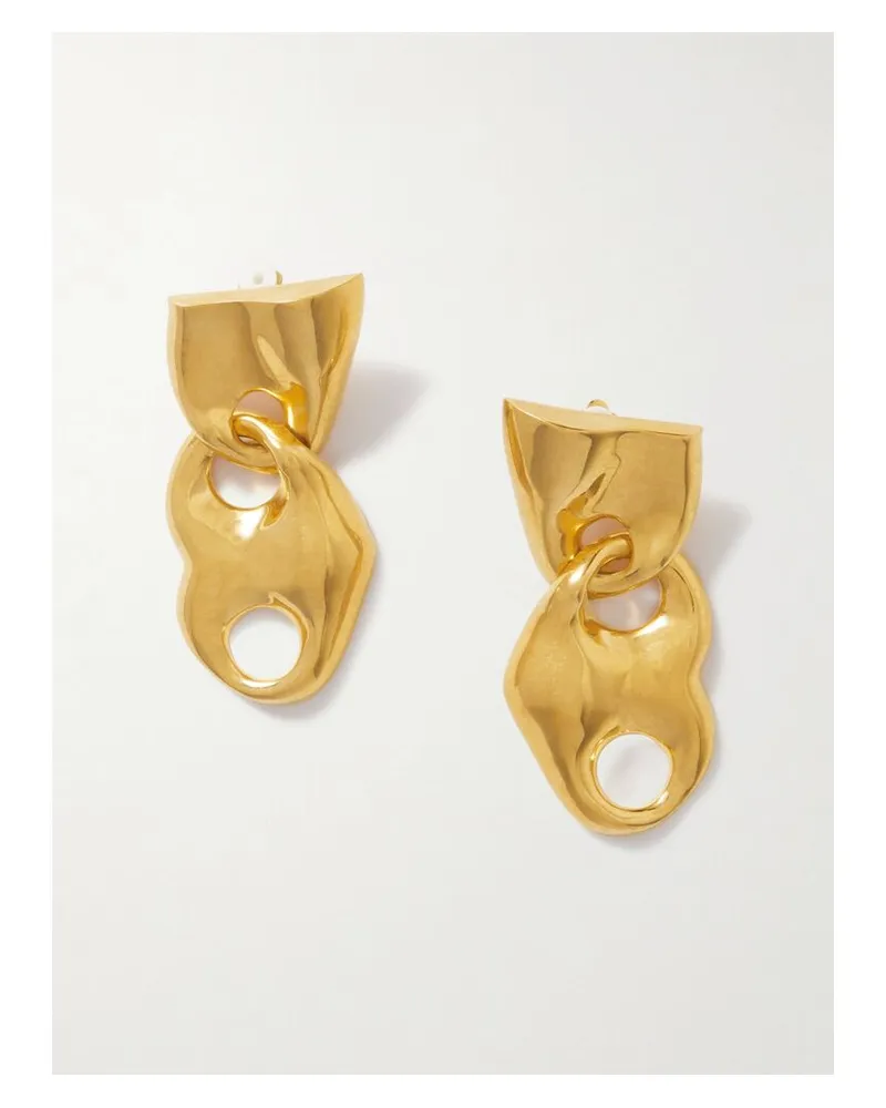 Tom Ford Goldfarbene Ohrringe Gold