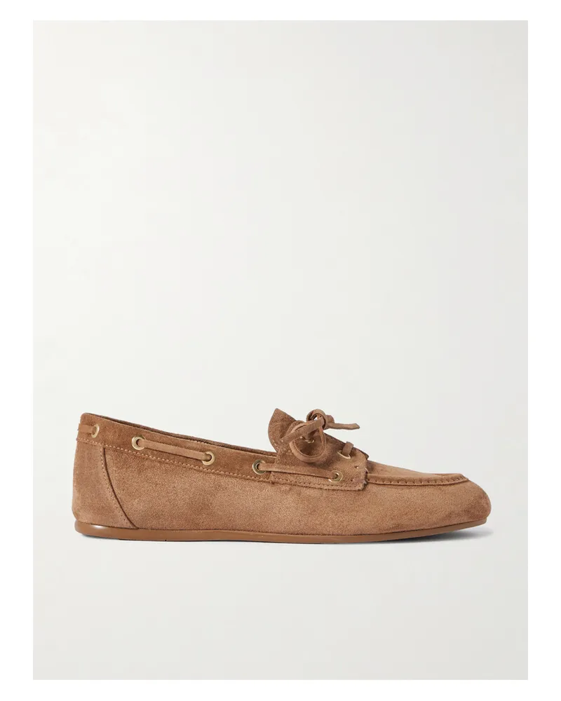 Stuart Weitzman Tinsley Suede Loafers - Neutrals Neutrals