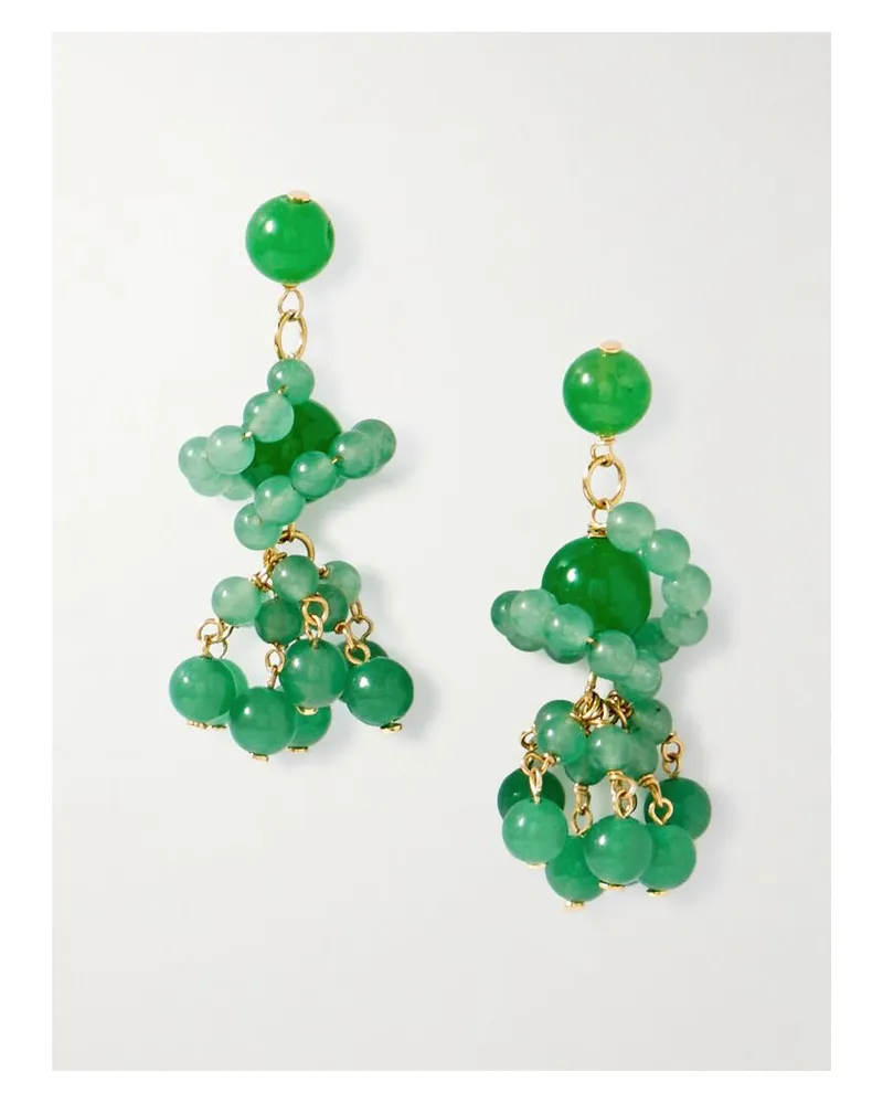 Completedworks Ohrringe Mit Achaten Und Details Aus Recyceltem Gold-vermeil - Grün Grün