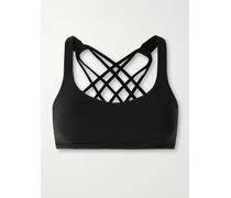 Free To Be Wild Sport-bh Aus Stretch-strick - Schwarz